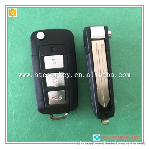 auto blank key 3 button flip key factory for hyundai